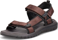 Load image into Gallery viewer, Dockers Mens Soren SupremeFlex Outdoor Sandal, Dark Brown/Black, 9 M
