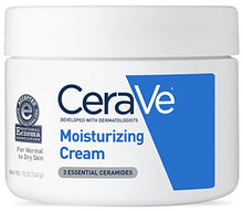 Load image into Gallery viewer, CeraVe Moisturizing Cream, Daily Face and Body Moisturizer for Dry Skin, 12 Ounce
