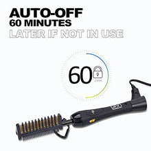 Load image into Gallery viewer, Dan Technology 200℉-500℉ high Heat Iron,Professional Electric Hot Comb 60 Min Auto-Off Straightening Comb, Hair Straightener Brush 7 Temperatures Adjustable for Black Women African American for Wigs
