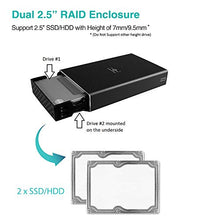 Load image into Gallery viewer, Vantec Nexstar GX USB 3.0 Dual 2.5" SATA SSD/HDD RAID Enclosure, Black (NST-272S3-BK)
