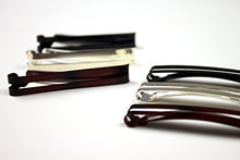 Load image into Gallery viewer, Scünci® No-Slip Grip® Open-Center Stay-Tight Barrettes in Assorted Neutral Metallic Colors (Packaging May Vary), 6 Count

