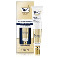 Load image into Gallery viewer, RoC Retinol Correxion Deep Wrinkle Anti-Aging Night Cream, Daily Face Moisturizer with Shea Butter, Glycolic Acid and Squalane, Skin Care Treatment, 1 Ounce (Packaging May Vary)
