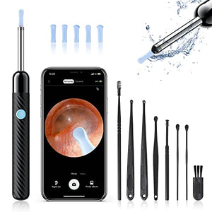 Ear Wax Removal - Earwax Remover Tool with 8 Pcs Ear Set - Ear Cleaner with Camera - Earwax Removal Kit with Light - Ear Camera with 6 Ear Spoon - Ear Cleaner for Kids, Adults & Pets