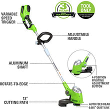 Load image into Gallery viewer, Greenworks 40V 13&quot; Cordless String Trimmer / Edger, Tool Only
