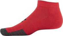 Load image into Gallery viewer, Under Armour Adult Performance Tech Low Cut Socks, Multipairs , Red Assorted (6-Pairs) , Medium
