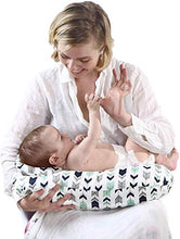 Load image into Gallery viewer, Miracle Baby Baby Breastfeeding Nursing Pillow and Positioner,Machine Washable,U Shape Nursing and Infant Support Pillow Bonus Head Positioner(Arrow)
