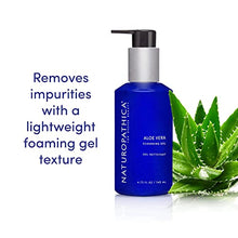 Load image into Gallery viewer, Naturopathica Aloe Cleansing Gel - Gentle Facial Cleanser w/ Aloe Vera, Lavender &amp; Coconut Oil - Vegan, Made in USA, 5 oz. (150 ml)
