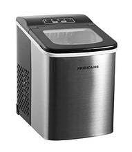 Load image into Gallery viewer, Frigidaire Compact Countertop Ice Maker, Makes 26 Lbs. Of Bullet Shaped Ice Cubes Per Day, Silver Stainless
