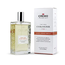 Load image into Gallery viewer, Cremo Spice &amp; Black Vanilla Cologne Spray, An Explosion of Vibrant Spices, Tobacco and Black Vanilla, 3.4 Oz
