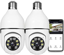 Load image into Gallery viewer, Wireless WiFi Light Bulb Camera Security Camera 1080p - 2.4GHz WiFi Smart 360 Surveillance Camera for Indoor and Outdoor, Light Socket Camera with Real-time Motion Detection and Alerts, Night Vision
