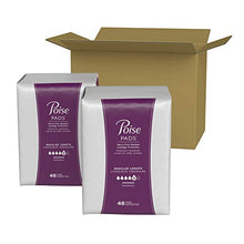Load image into Gallery viewer, Poise Incontinence Pads, Maximum Absorbency, Regular Length, 96 Count (2 Packs of 48) (Packaging May Vary)
