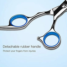 Load image into Gallery viewer, Hair Cutting Scissors Shears Professional Barber ULG 6.5 inch Hairdressing Regular Scissor Salon Razor Edge Hair Cutting Shear Japanese Stainless Steel with Detachable Finger Inserts
