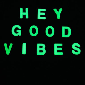 Kinear 62Pcs Glow in Dark Cool Letters and Numbers Shoes Charms for Shoes Bands Bracelet Wristband Helloween Party Gifts