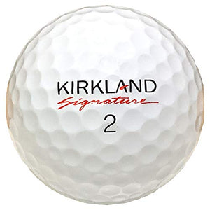 KIRKLAND SIGNATURE Three-Piece Urethane Cover Golf Ball v2.0, 1 Dozen, 12 Count, White