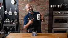 Load image into Gallery viewer, Babish Carving Fork and Whisk Latte Tattoo Mug, 15oz
