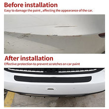Load image into Gallery viewer, SINGARO Car Rear Bumper Protector, Car/SUV Universal Rubber Anti-Scratch Trunk Exterior Accessories（Black）
