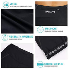 Load image into Gallery viewer, BALEAF Women's Bike Shorts 3D Padded Cycling Pants Capris Biking Tights Leggings Breathable 3/4 Long Spin UPF 50+ Black Line Size M
