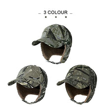 Load image into Gallery viewer, Jeff &amp;Aimy Womens Winter Fitted 62% Wool Tweed Earflap Dad Elmer Fudd Hat Baseball Cap for Men CamoGray M
