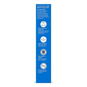 CeraVe Moisturizing Lotion SPF 30| Sunscreen and Face Moisturizer with Hyaluronic Acid & Ceramides | Oil Free | 1.7 Ounce