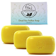 Load image into Gallery viewer, Natural Elephant Dead Sea Sulfur Soap 4.4 oz 3 Pack (3 Soap Bars)

