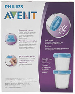 Philips AVENT Breast Milk Storage Cups, 6 Ounce (Pack of 10)