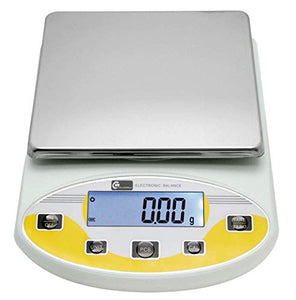 CGOLDENWALL Lab Scale 1000gx0.01g Precision Analytical Balance Digital Precision Scale Laboratory Weighing Electronic Balance Jewelry Scales Gold Balance Kitchen Scales Calibrated (1000g, 0.01g)