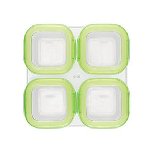 OXO Tot Baby Blocks Freezer Storage Containers 4-Ounce, Set of 8, Clear