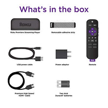 Load image into Gallery viewer, Roku Premiere | HD/4K/HDR Streaming Media Player, Simple Remote and Premium HDMI Cable
