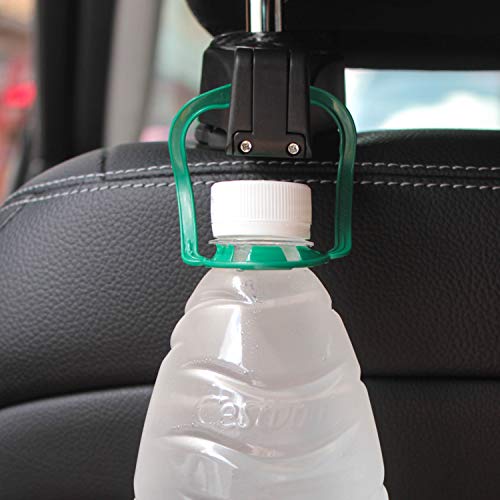 Load image into Gallery viewer, Universal Multifunctional Car Vehicle Back Seat Headrest Mobile Phone Holder Hanger Holder Hook for Bag Purse Cloth Grocery (Black Set of 2)