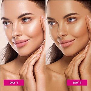 Jergens Natural Glow Self Tanner Face Moisturizer, SPF 20 Facial Sunscreen, Fair to Medium Skin Tone, Sunless Tanning, Oil Free, Broad Spectrum Protection UVA and UVB, 2 oz (Packaging May Vary)