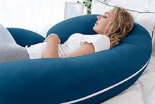 Load image into Gallery viewer, INSEN Pregnancy Body Pillow with Jersey Cover,C Shaped Full Body Pillow for Pregnant Women

