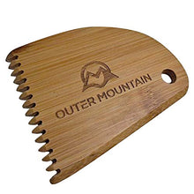 Load image into Gallery viewer, Outer Mountain Surfboard Wax Comb - Bamboo Surfboard Wax Scraper &amp; Surf Wax Remover - Surfer Gift
