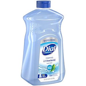Dial Complete Antibacterial Foaming Hand Soap, Spring Water, 52 Fl Oz, Pack of 1