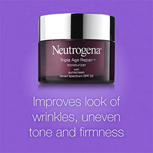 Load image into Gallery viewer, Neutrogena Triple Age Repair Anti-Aging Daily Facial Moisturizer with SPF 25 Sunscreen &amp; Vitamin C, Firming Face &amp; Neck Cream for Dark Spots with Glycerin &amp; Shea Butter, 1.7 oz
