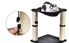 Load image into Gallery viewer, AmazonBasics Cat Condo Tree Tower With Hammock Bed And Scratching Post, 16 x 20 x 16 Inches, Gray
