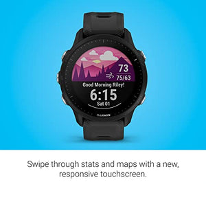 Garmin Forerunner® 955 Solar, GPS Running Smartwatch with Solar Charging Capabilities, Tailored to Triathletes, Long-Lasting Battery, Black