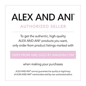 Alex and Ani Path of Symbols Adjustable Anklet for Women, Moon and Star Charm, Two-Tone Rafaelian Finish, 11.5 in
