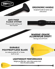 Load image into Gallery viewer, SUP Paddle - 3 Piece Adjustable Stand Up Paddle Board Paddles - Lightweight &amp; Floating Paddleboard Oar - Durable &amp; Packable for Travel - High-Grade Aluminum Shaft &amp; Nylon Blade for Efficient Strokes
