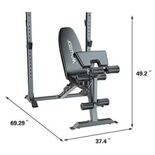 Load image into Gallery viewer, Murtisol Olympic Weight Bench, 5-Level Adjustable for Weight-Lifting&amp;Full-Body Workout, 265lbs Weight Capacity, for Home use Indoor, Black
