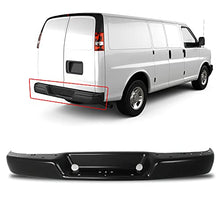 Load image into Gallery viewer, Make Auto Parts Manufacturing Step Bumper Face Bar Black Steel Rear For Chevrolet Express &amp; For GMC Savana 1500 2500 3500 2003-2020 - GM1102553
