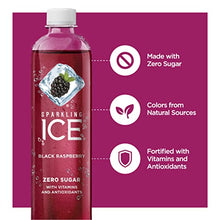 Load image into Gallery viewer, Sparkling ICE, Black Raspberry Sparkling Water, Zero Sugar Flavored Water, with Vitamins and Antioxidants, Low Calorie Beverage, 17 fl oz Bottles (Pack of 12)

