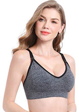 Load image into Gallery viewer, Suekaphin Nursing Bra 5pack Wireless Deep V Neck Maternity Nursing Bra Bralette Sleeping Breastfeeding with Extra Extenders,Medium,Melange-A
