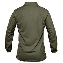 Load image into Gallery viewer, BIYLACLESEN Work Polo Shirts for Men Golf Shirts Long for Men Fishing Shirts for Men Tactical Shirts for Men Performance Polo Long Sleeve Army Green
