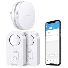 Load image into Gallery viewer, Govee WiFi Water Sensor 2 Pack, 100dB Adjustable Alarm and App Notifications, Leak and Drip Alerts by Email, Detector for Home, Bedrooms, Basement, Kitchen, Bathroom, Laundry(Not Support 5G WiFi)
