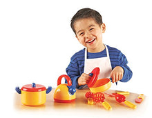 Load image into Gallery viewer, Learning Resources Pretend &amp; Play Cooking Set - 10 Pieces, Ages 3+ Pretend Play Food for Toddlers, Preschool Learning Toys, Kitchen Play Toys for Kids
