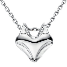 Load image into Gallery viewer, Jewever 925 Sterling Silver Fox Pendant Necklace Women Fine Jewelry
