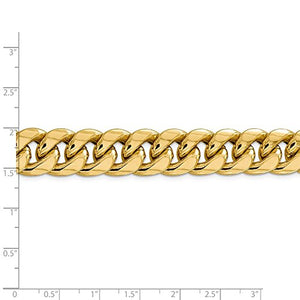 Mia Diamonds 14k Yellow Gold 15mm Semi-Solid Miami Cuban Chain Necklace