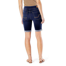 Load image into Gallery viewer, Signature by Levi Strauss &amp; Co. Gold Label Women's Totally Shaping Pull On Bermuda Shorts (Standard and Plus), Sea and Sky, 10

