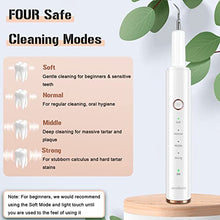 Load image into Gallery viewer, Plaque Remover for Teeth, Electric Tooth Cleaner Tartar Remover for Teeth with LED Light,4 Modes Rechargeable Teeth Cleaning Kit with Dental Tools, 2 Replaceable Heads
