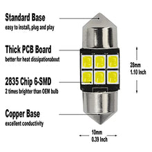 Load image into Gallery viewer, Yoper DE3021 DE3022 LED Light Bulbs for Interior Dome Map Door Courtesy License Plate White Canbus Error Free Festoon (28MM)
